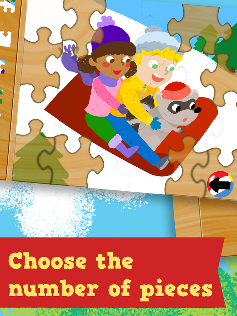 Kids Season Puzzles: Animated Spring, Summer, Fall and Winter Wooden Jigsaw Puzzle Games for Toddler and Preschool Boys and Girls