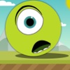 Green Bouncing Ball - Avoid The Spikes and Escape From The Geometry World