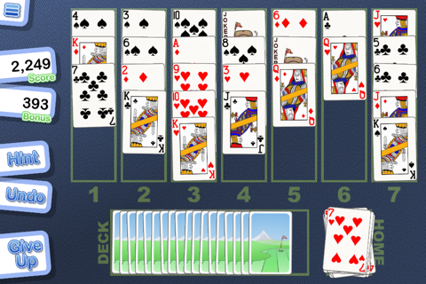 Crystal Golf Solitaire screenshot 2