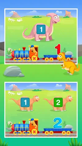 Game screenshot Dinosaur Number Train Game for Kids Free apk