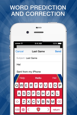 Official Arsenal FC Keyboard screenshot 3