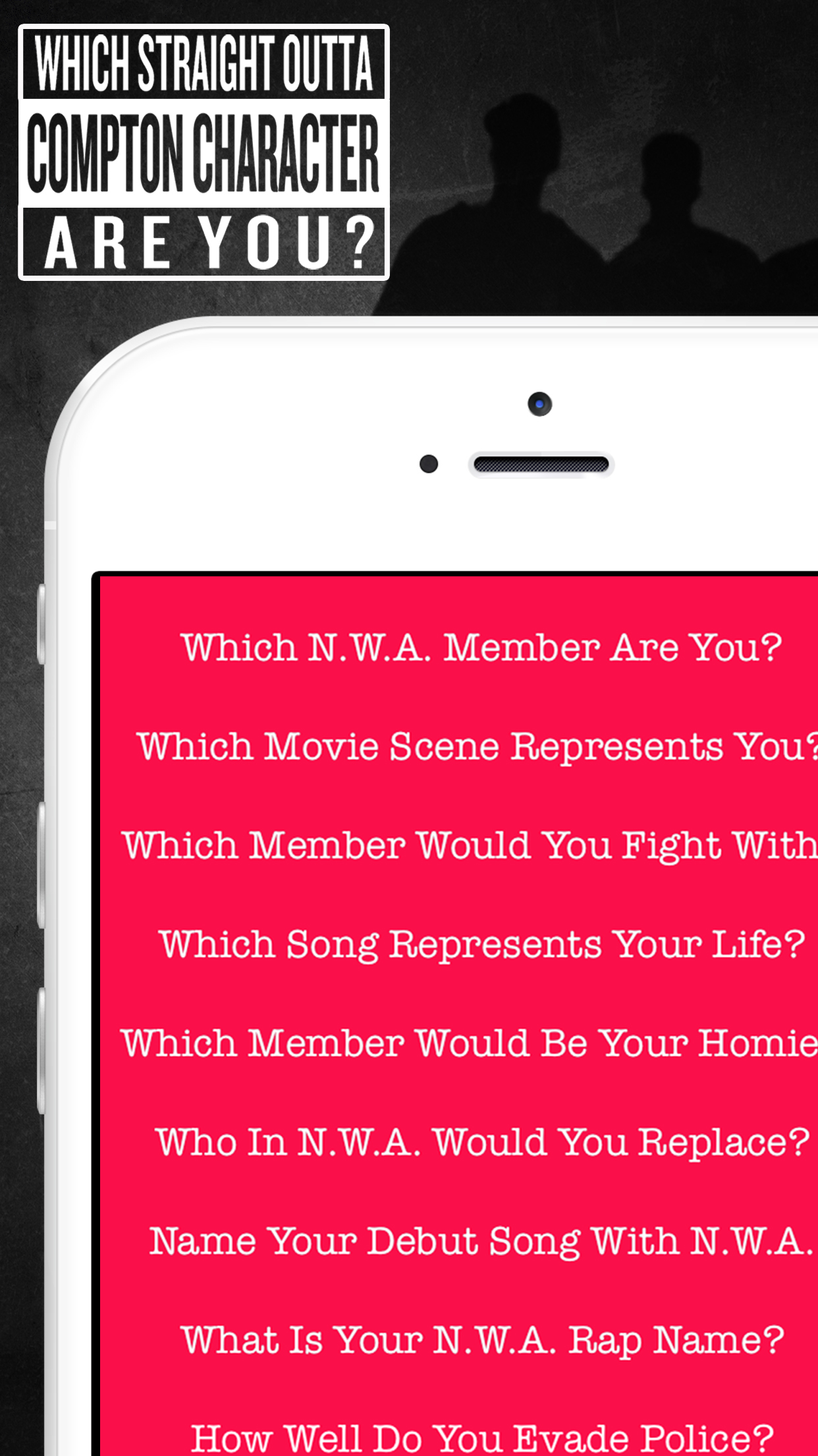 Which Character Are You? - Gangsta Hip-Hop Quiz for Straight Outta Compton screenshot 5