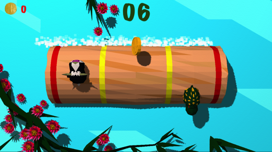 #4. Froggy Log - Endless Arcade Log Rolling Simulator and Lumberjack Game Stay Dry and Dont Fall In The Water! (iOS) Podle: Steve Snyder