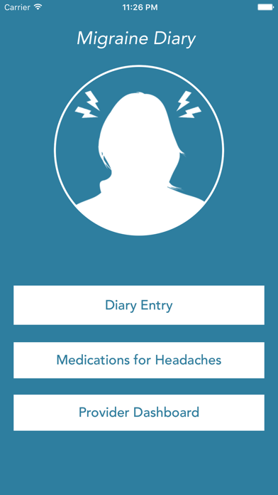 Screenshot #1 pour Migraine Diary