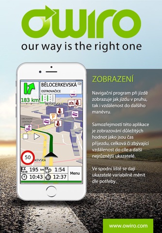 OWIRO GPS navigation screenshot 2