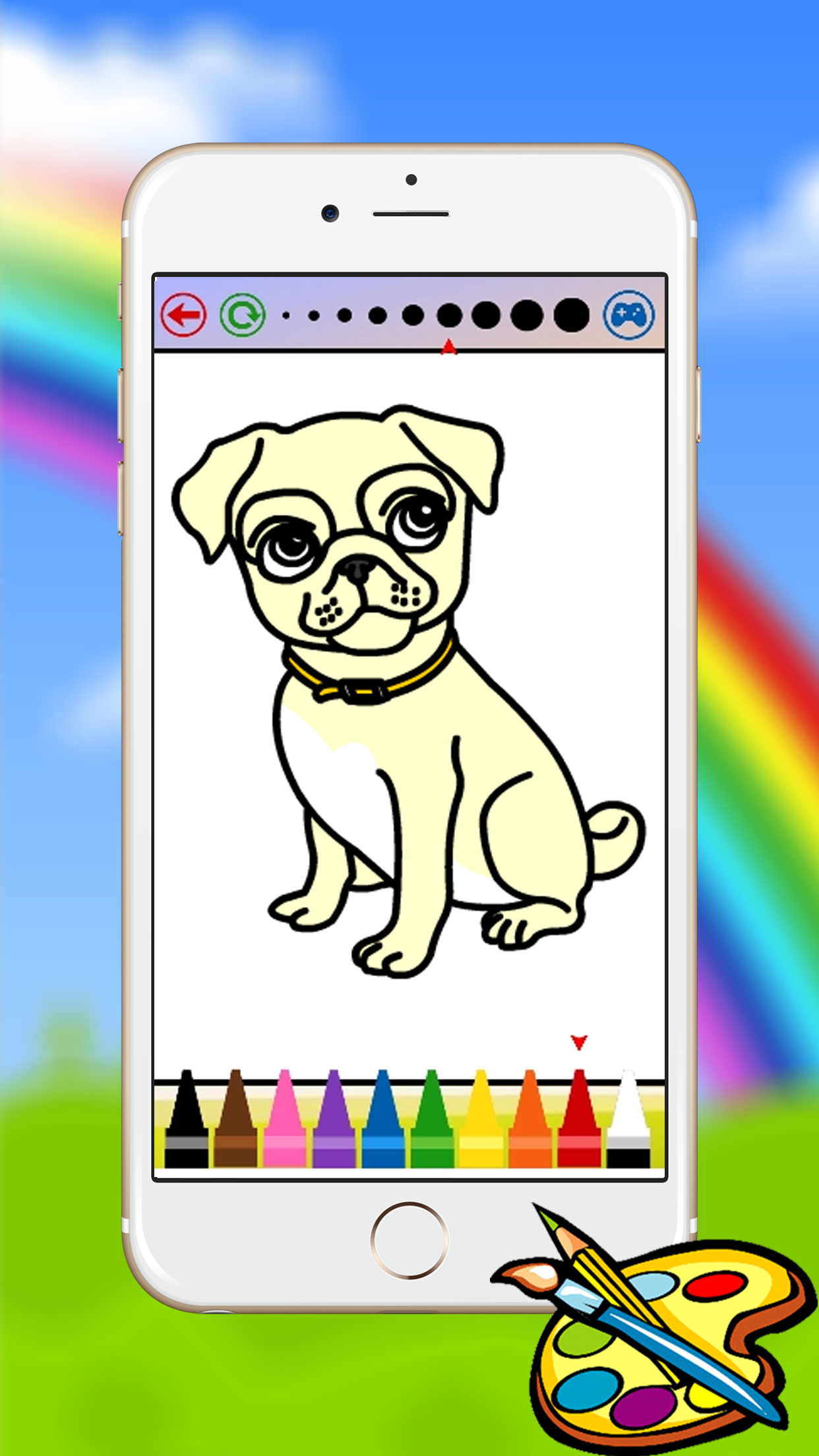 Coloring Book The Dog For kids of all ages