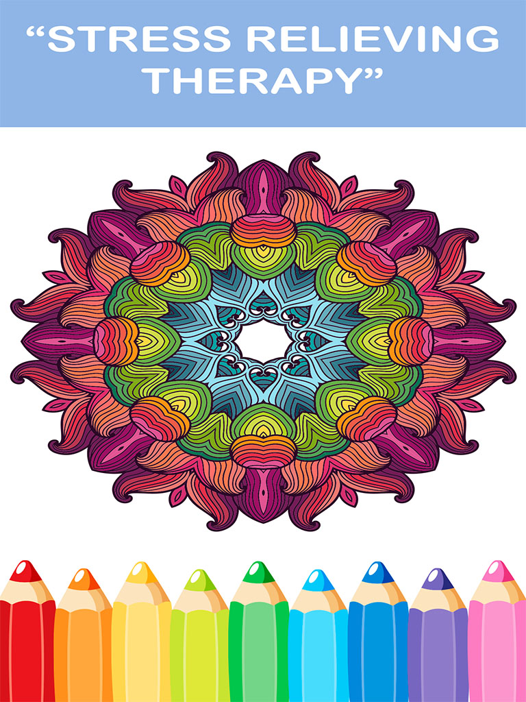 mandala coloring book - adult colors therapy free stress relieving pages screenshot 9