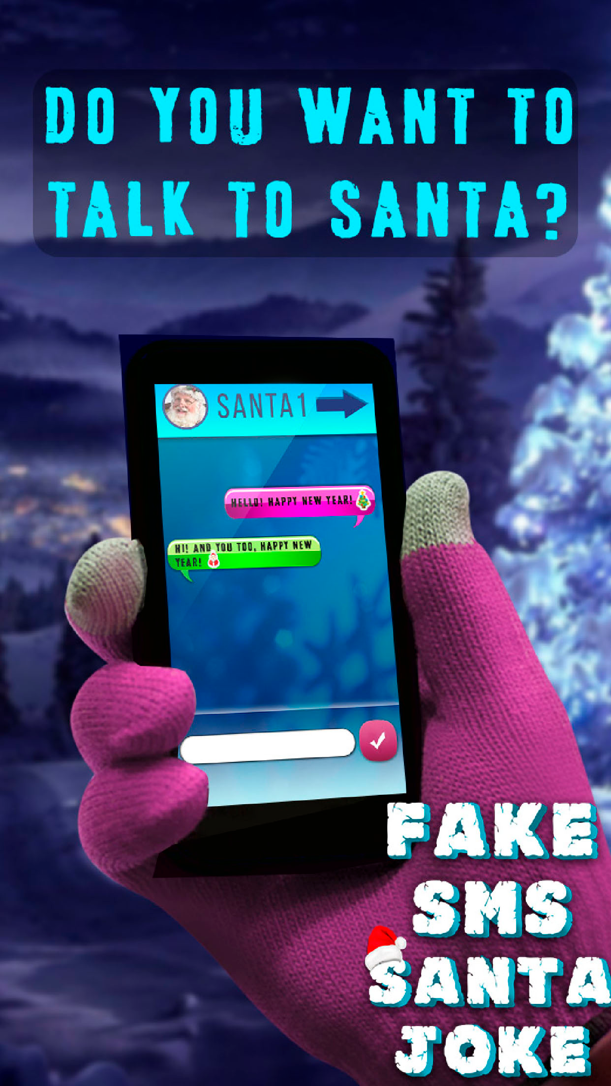 Fake SMS Santa Joke screenshot 3