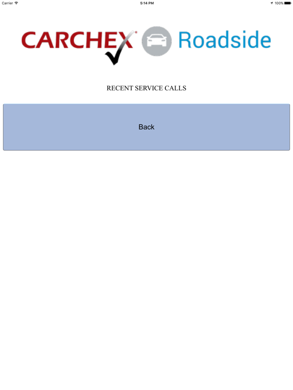 Carchex Roadside iPad screenshot