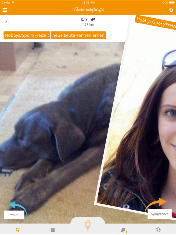 Nachbarschafts-App iPad screenshot 4 - Social Networking app