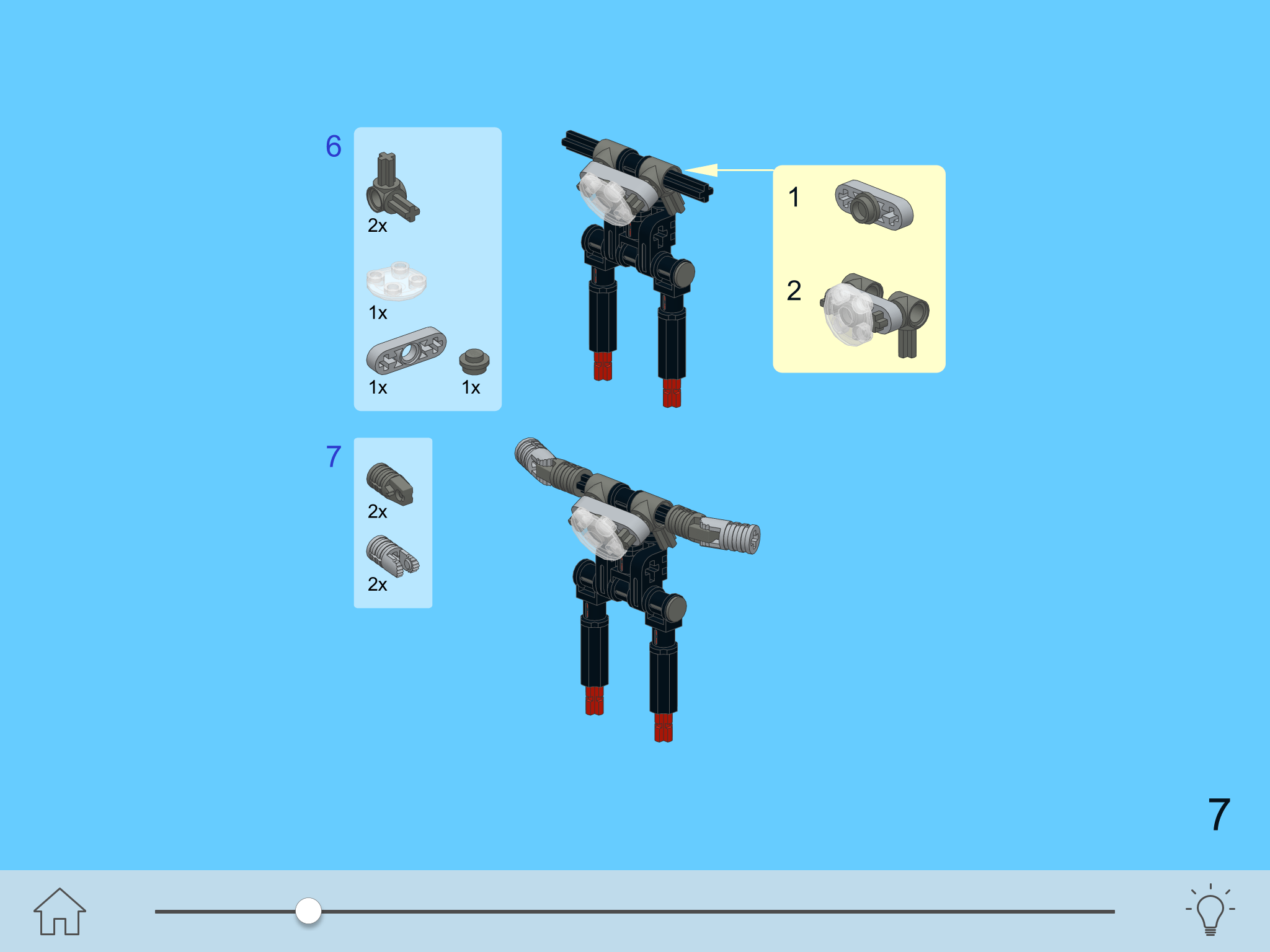 3-Wheel Moto for LEGO Creator 31018 x 2 Sets - Building Instructions