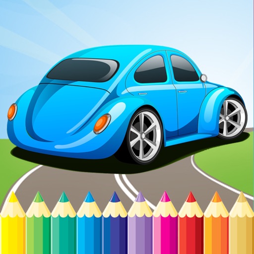 Classic Car Coloring Book & Drawing Vehicles free for kids Icon