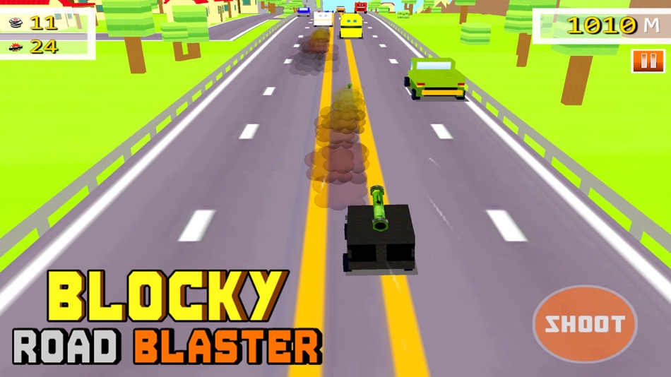 Blocky Road Blaster - 3D ( Fun Race & Shoot Game ) (de Lime Soda Games ...