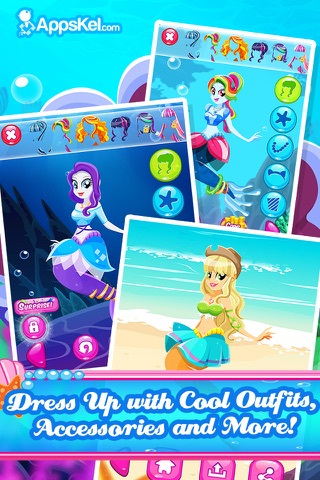 Mermaid Pony Descendants Dress Up – Princess Creator Games for Free screenshot 2