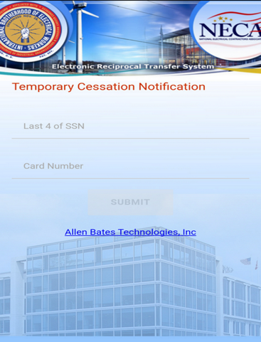 IBEW ERTS app screenshot 2