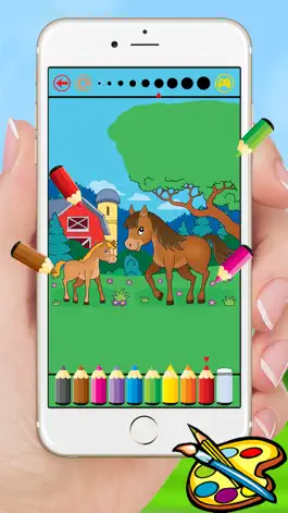Game screenshot Ферма и животные раскраски - рисунок бесплатные игры для детей hack