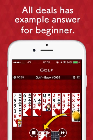 Golf Solitaire - Free Card Game screenshot 4