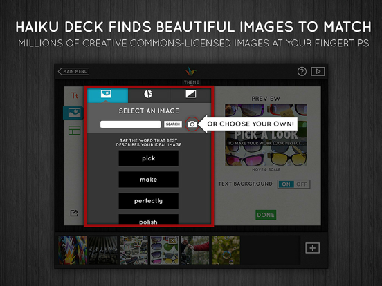 Haiku Deck Presentation and Slideshow App with Beautiful Charts and Graphs screenshot