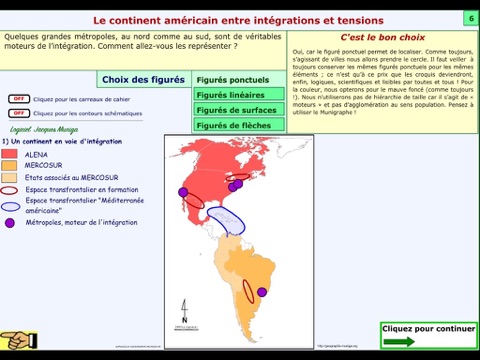 Croquis de géographie : Le continent américain entre intégrations et tensions. screenshot 4