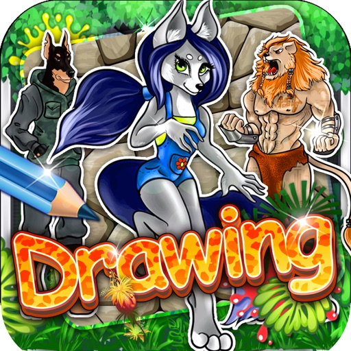 Drawing Desk Furry : Learn to Draw and Paint  Coloring Book Edition
