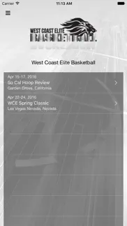 west coast elite basketball iphone screenshot 1