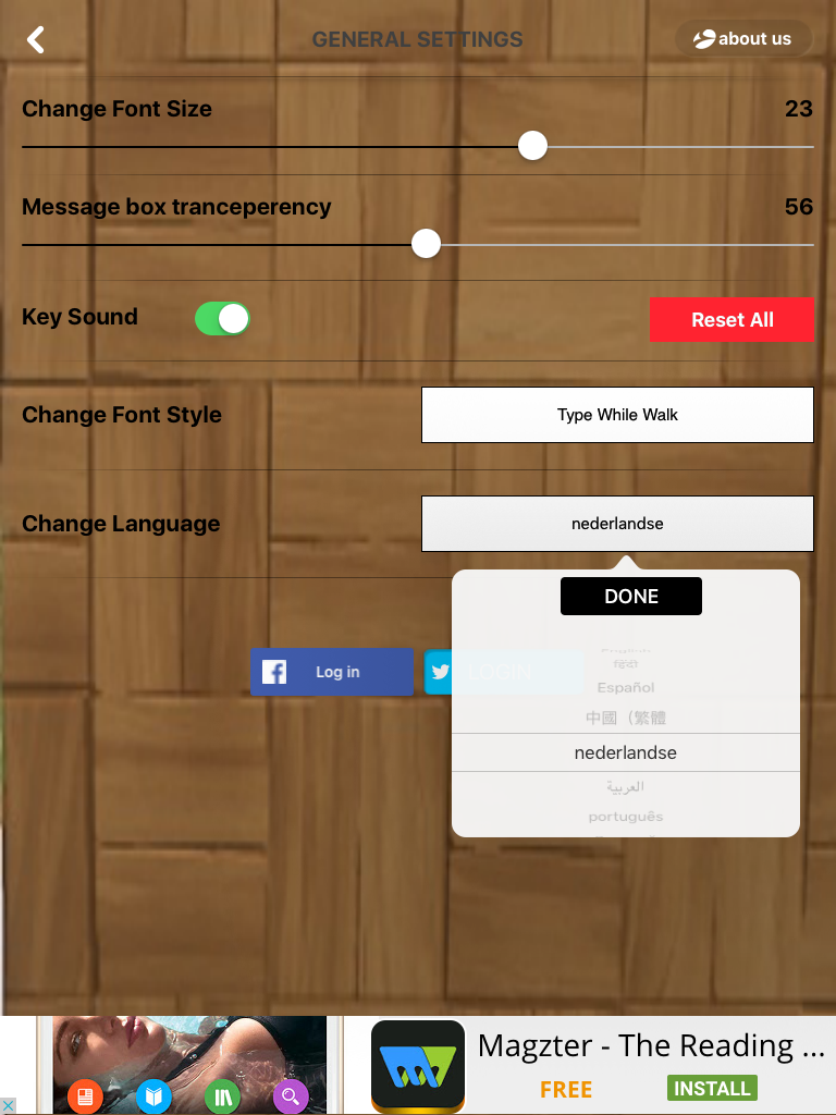 Type While Walk