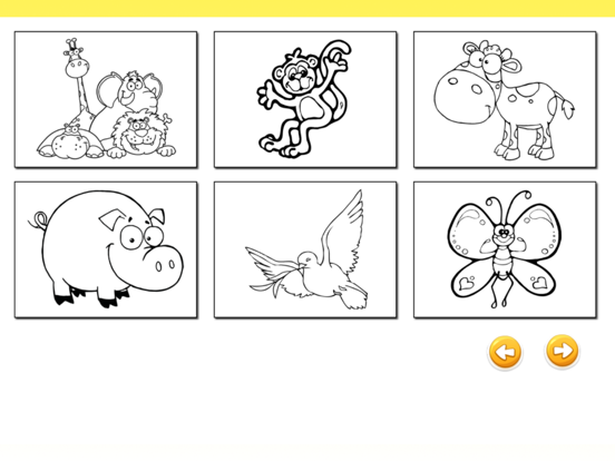 Printable Animal Coloring Worksheets for Pre K & Kindergarten iPad screenshot