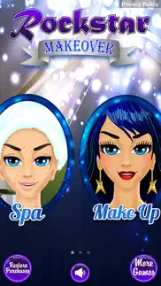 rockstar makeover - girl makeup salon & kids games iphone screenshot 1