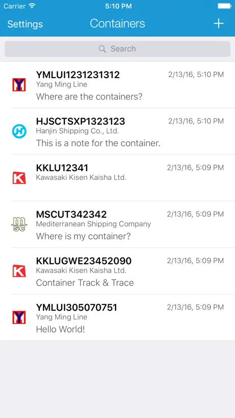 Container Track & Trace
