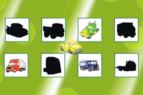 Trucks Cars Diggers Trains and Shadows Shape Puzzles for Kids screenshot 2