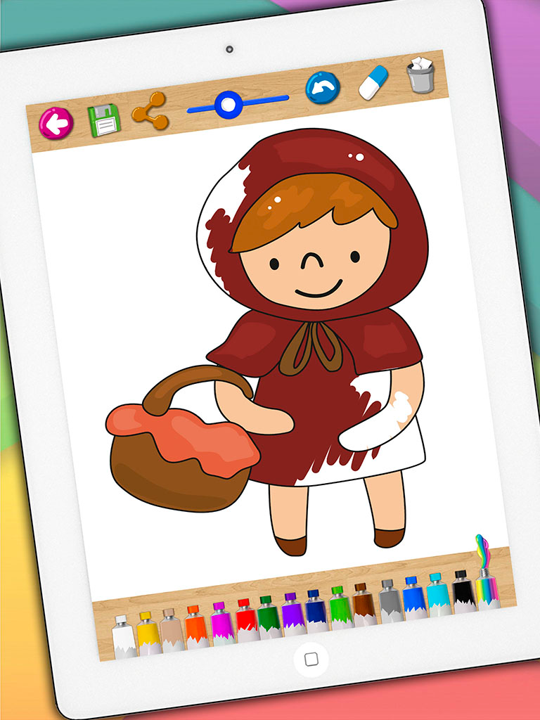 Paint classic tales – educational coloring book pages of stories for kids