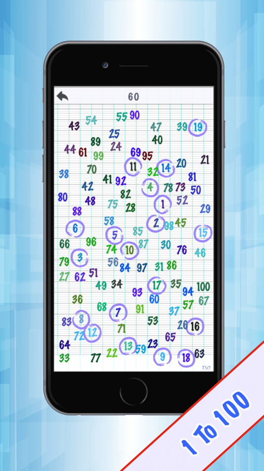 #2. 1 To 100 - Find the numbers (iOS) Podle: TIEN BAO NGUYEN