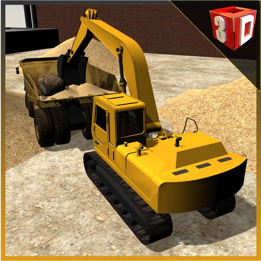 Sand Excavator Simulator – Operate crane & drive truck in this simulation game Icon