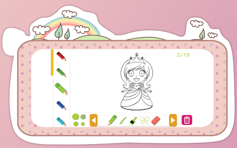 Princess Coloring Book for Kids screenshot 2