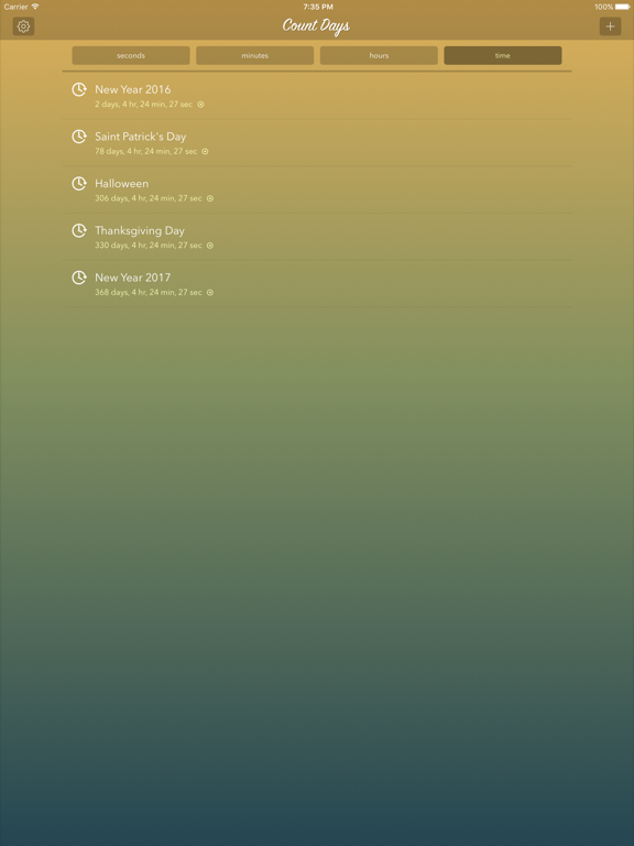 Countdown - Weeks, Days, Hours, Minutes and Seconds Counter