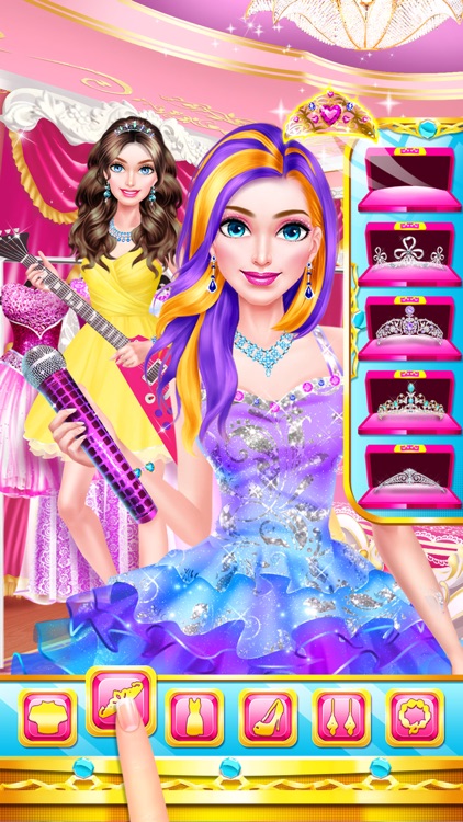 Princess Band - Pop Star Girls Dress Up & Makeup