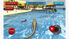 Crocodile Sim Beach Hunt screenshot