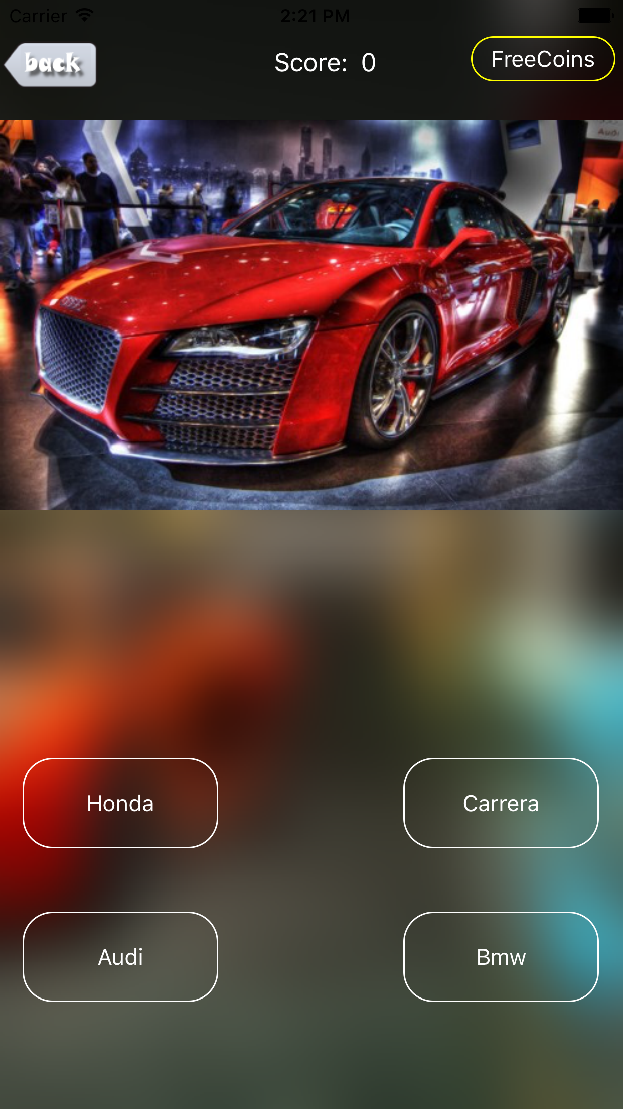 Cars Quiz - Find the correct car screenshot 4