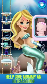 mermaid's new baby - family spa story & kids games iphone screenshot 2