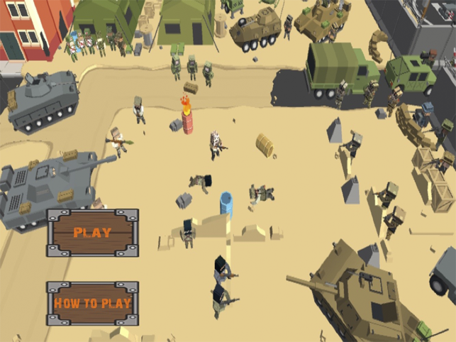 Blocky Army Strike, game for IOS