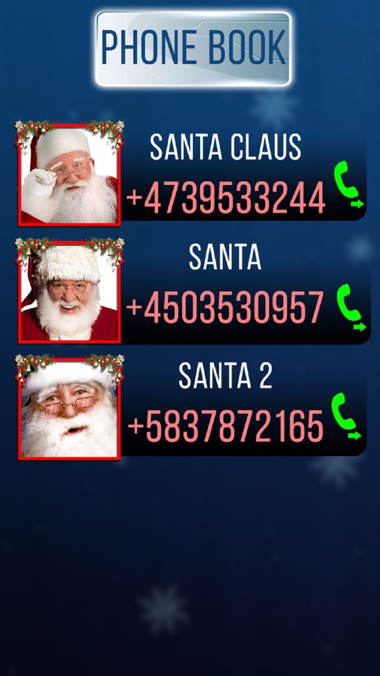 #2. Fake Call Santa (iOS) Podle: Mariya Ivanova
