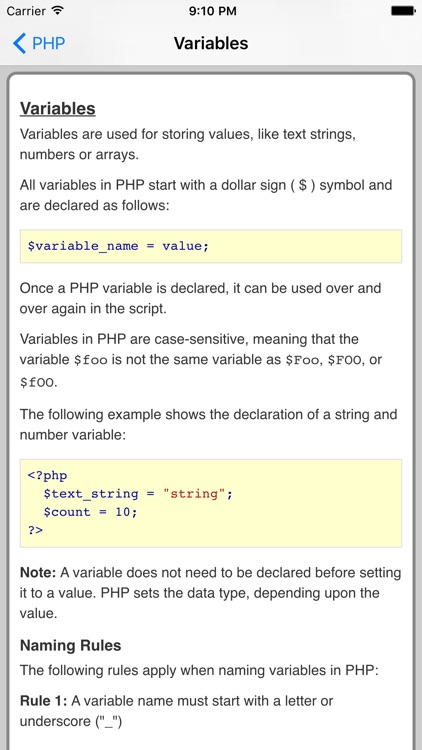 PHP Pro Quick Guide screenshot-3