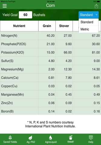 Fertilizer Removal by Crop screenshot 3