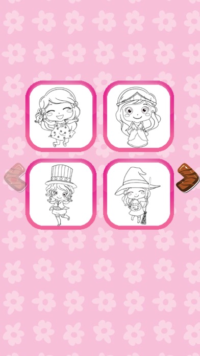 Girl Coloring Book Free For Toddler And Kids! iPhone screenshot