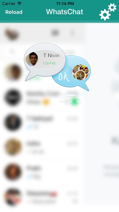 WhatsChat - A free messenger app for all devices - iPad version - whatschat-ipad-messenger-interface