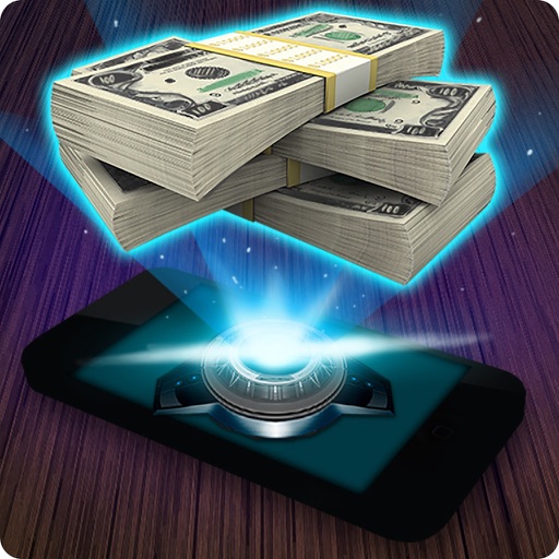 3D Hologram Cash Money Joke icon