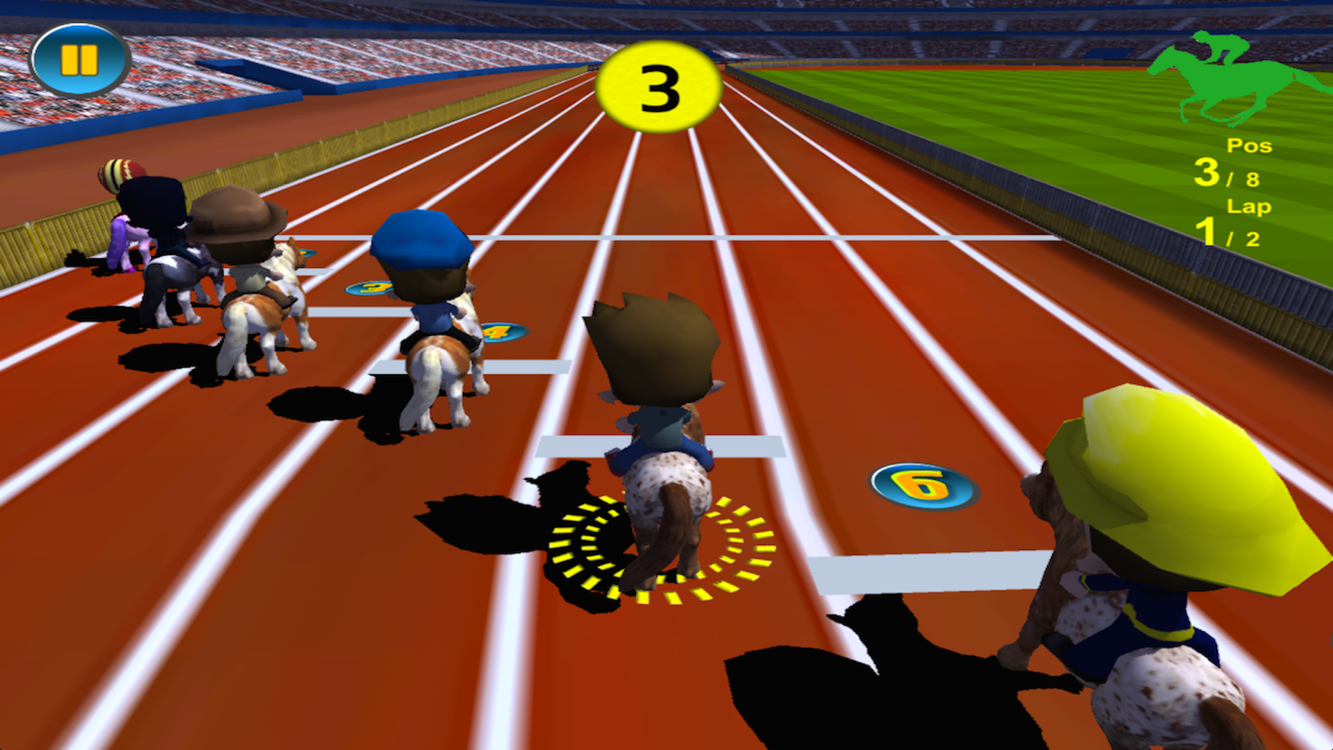 Horse Racing 3D Free (Kids Edition) screenshot 12