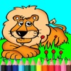 Coloring For Kids Inside Color Box Lion Edition