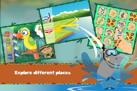 Wildlife Safari Cartoon Puzzle Games Free screenshot 2