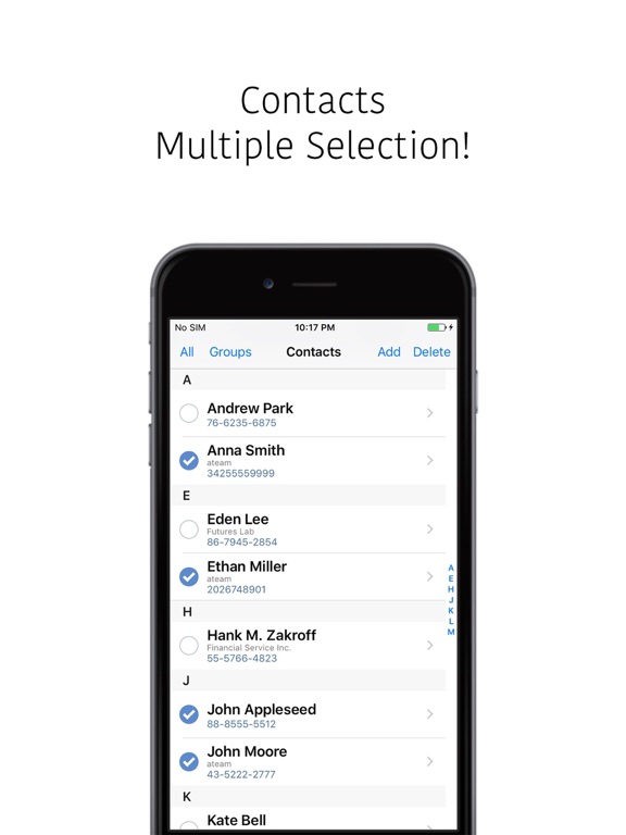 Contacts Multi Remove